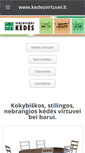 Mobile Screenshot of kedesvirtuvei.lt