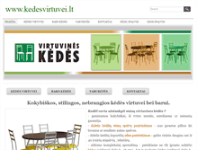 Tablet Screenshot of kedesvirtuvei.lt
